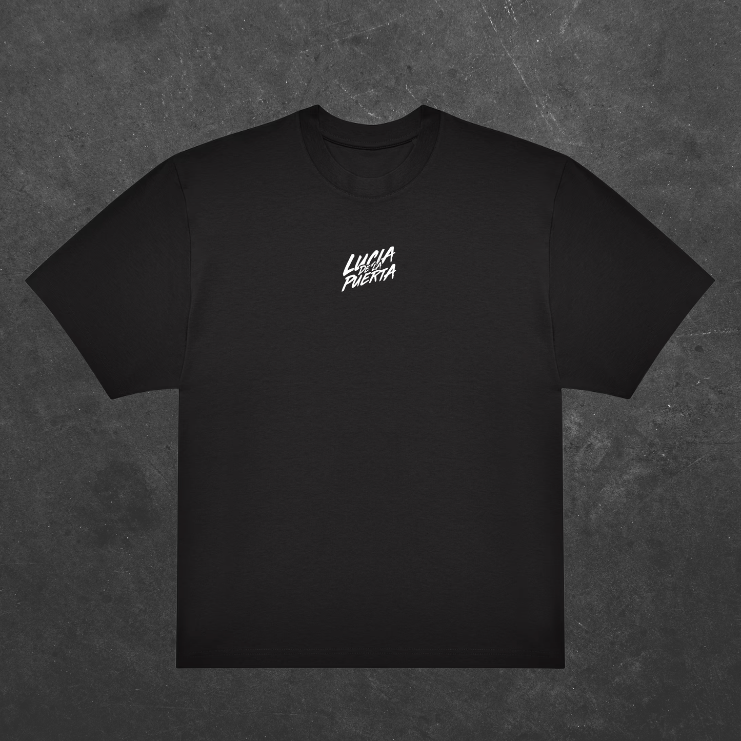 CAMISETA "LUCIA DE LA PUERTA" NEGRO