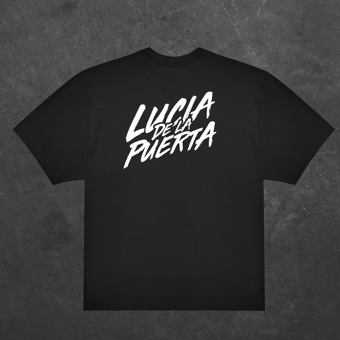 CAMISETA "LUCIA DE LA PUERTA" NEGRO