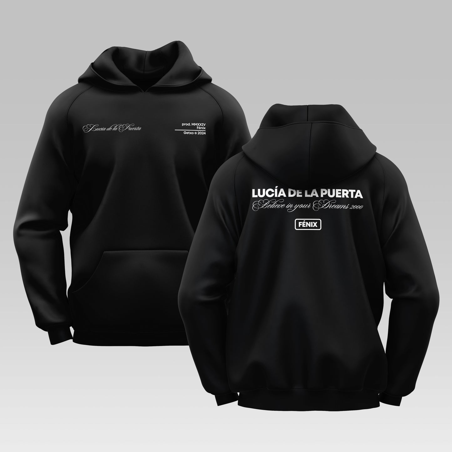 HOODIE LUCIA DE LA PUERTA "BELIEVE IN YOUR DREAMS"